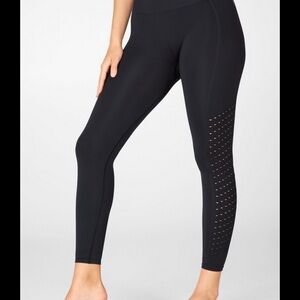 Fabletics Black Perforated Leggings